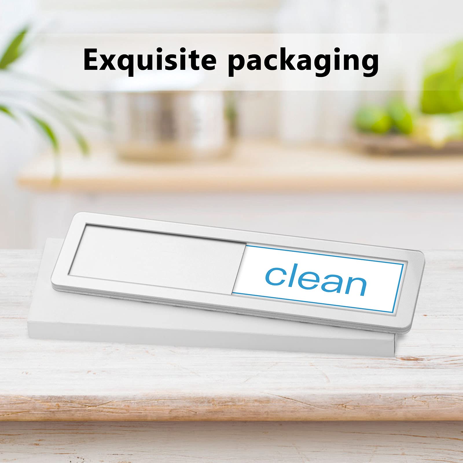 Silver Universal Dishwasher Clean/Dirty Indicator Magnet - Super Strong Refrigerator Magnet with Adhesive Back for Kitchen Organization - Perfect for Homes, Restaurants & Dorm Rooms
