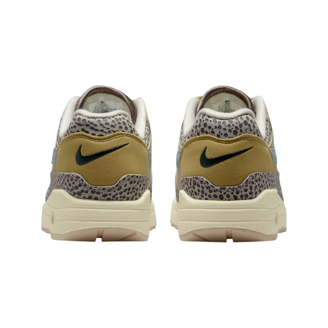 Nike Women's Air Max 1 Safari Sneakers in Cobblestone/Worn Blue/Limestone - Comfortable Running Shoes for Women, Perfect for Jogging, Gym Workouts and Casual Wear