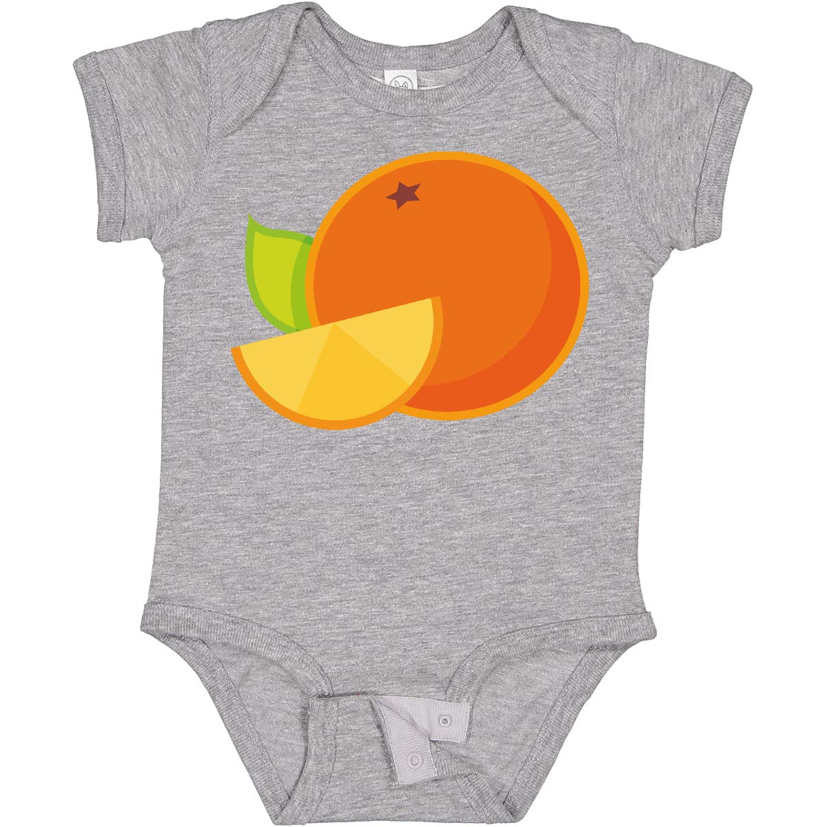 Inktastic Orange Fruit Baby Bodysuit - Soft Cotton Onesie for Newborns & Infants - Perfect for Family Photos, Baby Showers & Everyday Wear