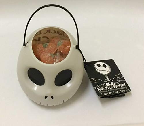 Disney Halloween Candy - Jack Skellington Sour Jelly Pumpkins (12 Pack) | Sweet & Tangy Treats for Trick-or-Treating, Parties & Movie Nights