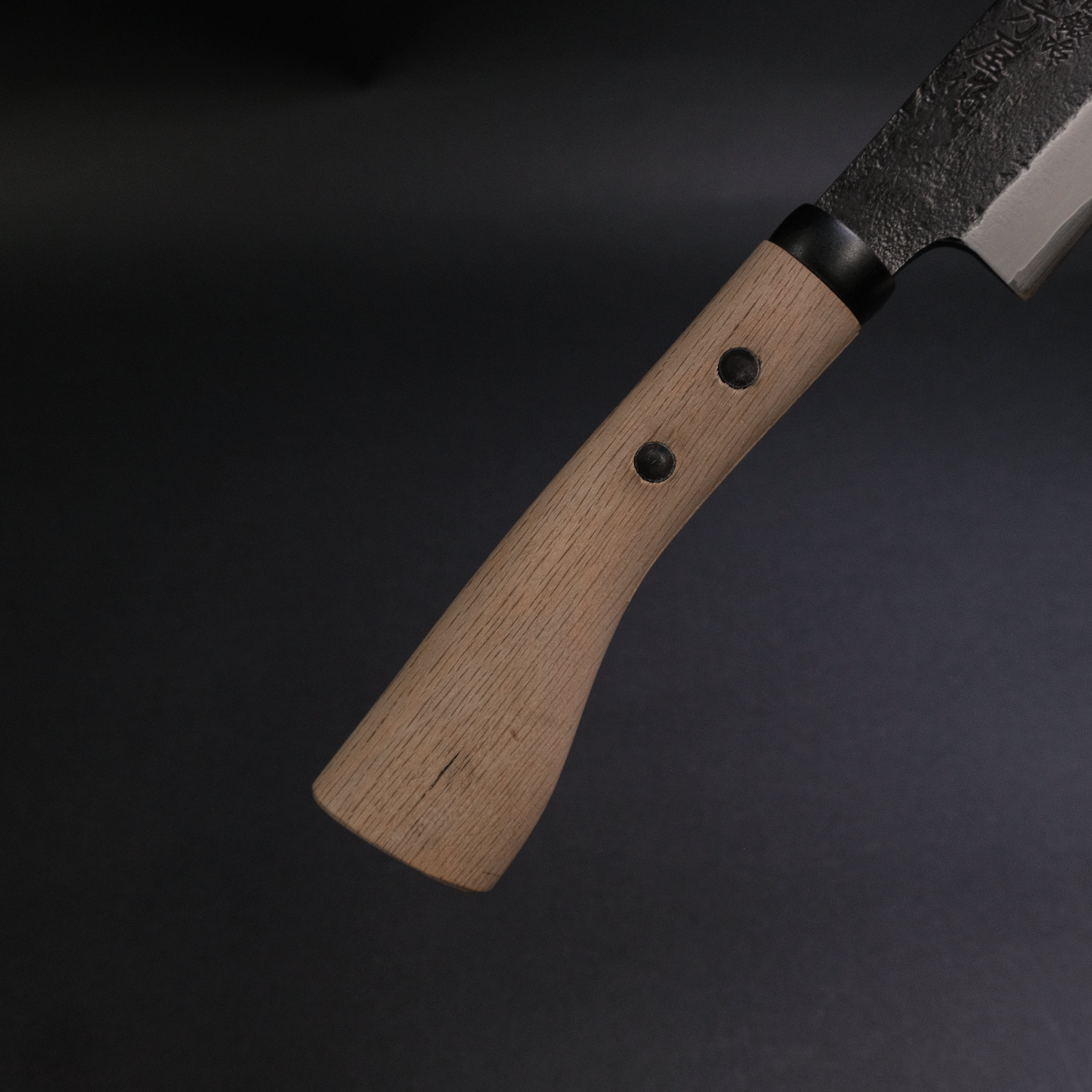 Premium Ajikataya Kengata Hatchet 210mm with Oak Handle - Single Bevel Japanese Axe for Woodworking, Camping & Outdoor Survival