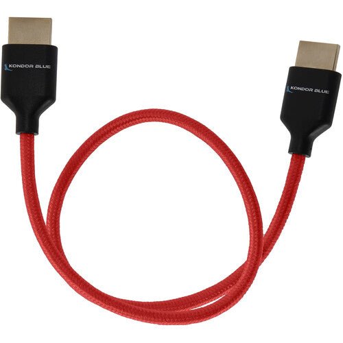 Kondor Blue Ultra High Speed HDMI Cable 17 Inch 4K 120Hz 8K 60Hz HDR eARC - Red - Perfect for Gaming, Home Theater & 4K/8K TVs