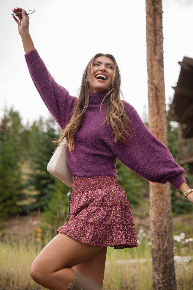 Beyond Me Women's Soft Fuzzy Turtleneck Sweater - Cozy Winter Pullover for Casual Outfits & Holiday Gatherings