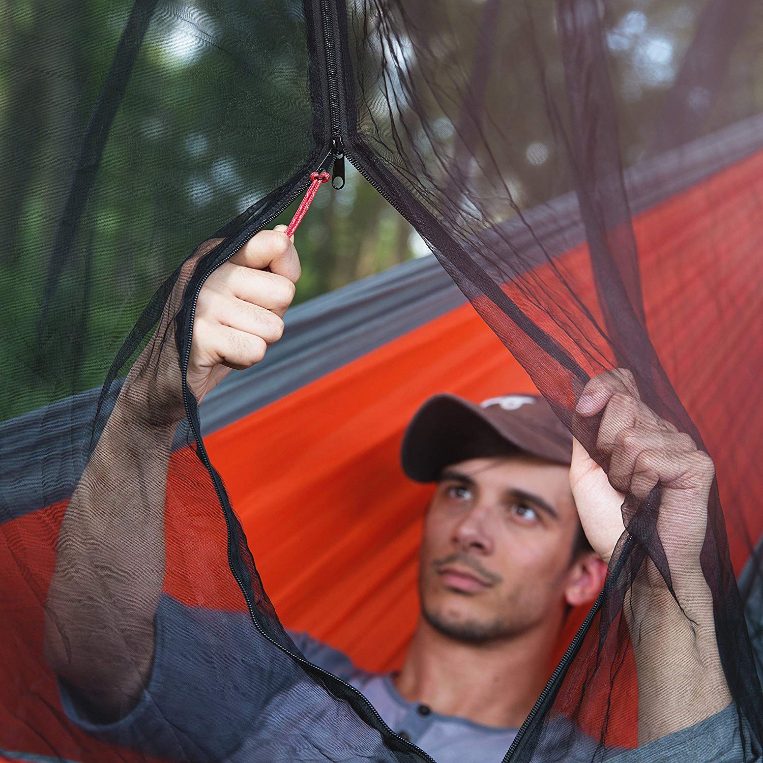 Hammock Bug & Mosquito Net Cover - Premium Fortress Mesh for Camping & Travel - Repels Mosquitoes, No-See-Ums & Insects - Fits Single/Double Hammocks (11' x 6