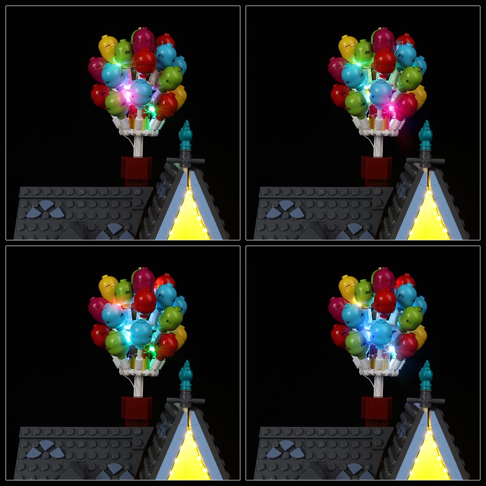 Kyglaring LED Lighting Kit for Lego 43217 Disney Pixar 'Up' House Building Blocks Set - Classic Version (No Bricks Included) - Perfect for Enhancing Model Display & Nighttime Decoration