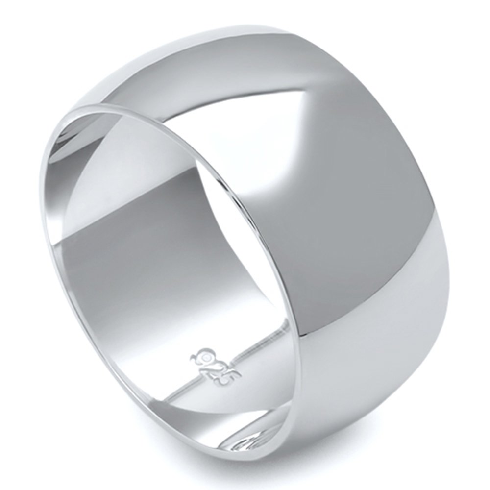 Oxford Diamond Co Solid Sterling Silver Wedding Band Ring for Women & Men - Comfort Fit 2-10mm, Sizes 2-16, 16 Color Options - Perfect for Engagements, Anniversaries & Everyday Wear