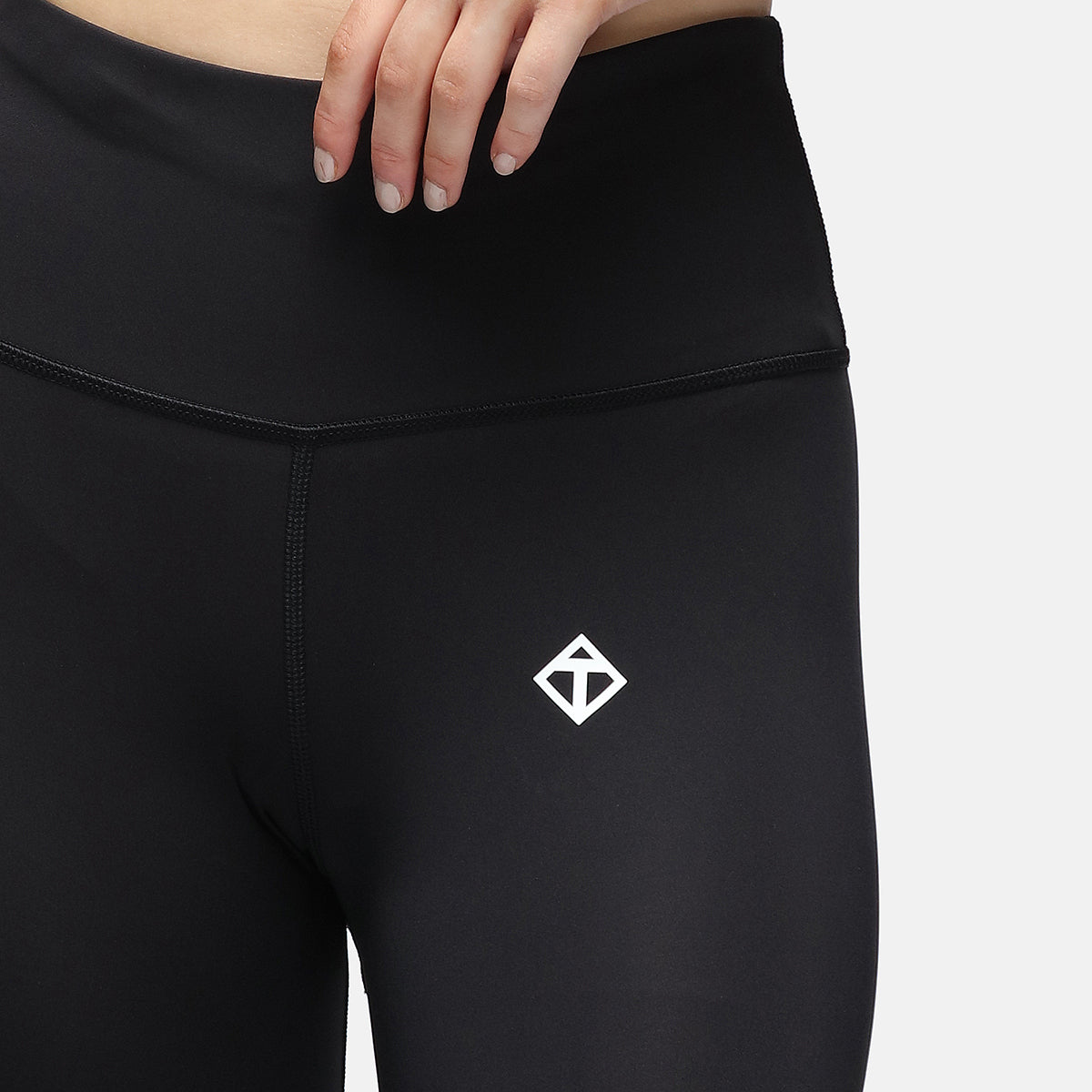 Black Diamond Luxe Leggings - High Waist Yoga Pants for Women, Tummy Control Workout Leggings - Perfect for Yoga, Gym, Running & Lounge Wear