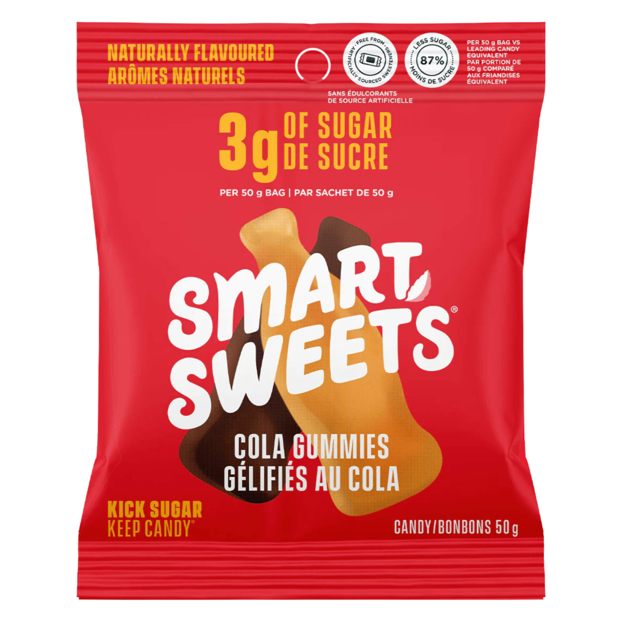 Best Sour Cola Gummy Candy - 50g Bulk Pack | Vegan, Gluten-Free & Delicious | Perfect for Parties, Snacks & Movie Nights