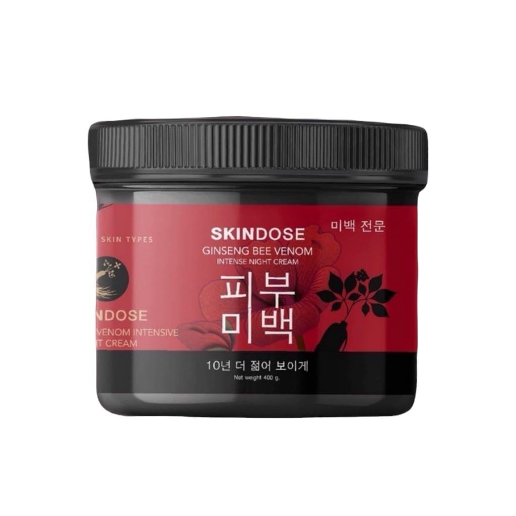 Skinndose Ginseng Body Cream - Thai Night Cream 400g/1Pcs | Deep Moisturizing & Anti-Aging for Dry Skin | Perfect for Nighttime Skincare Routine & Relaxation
