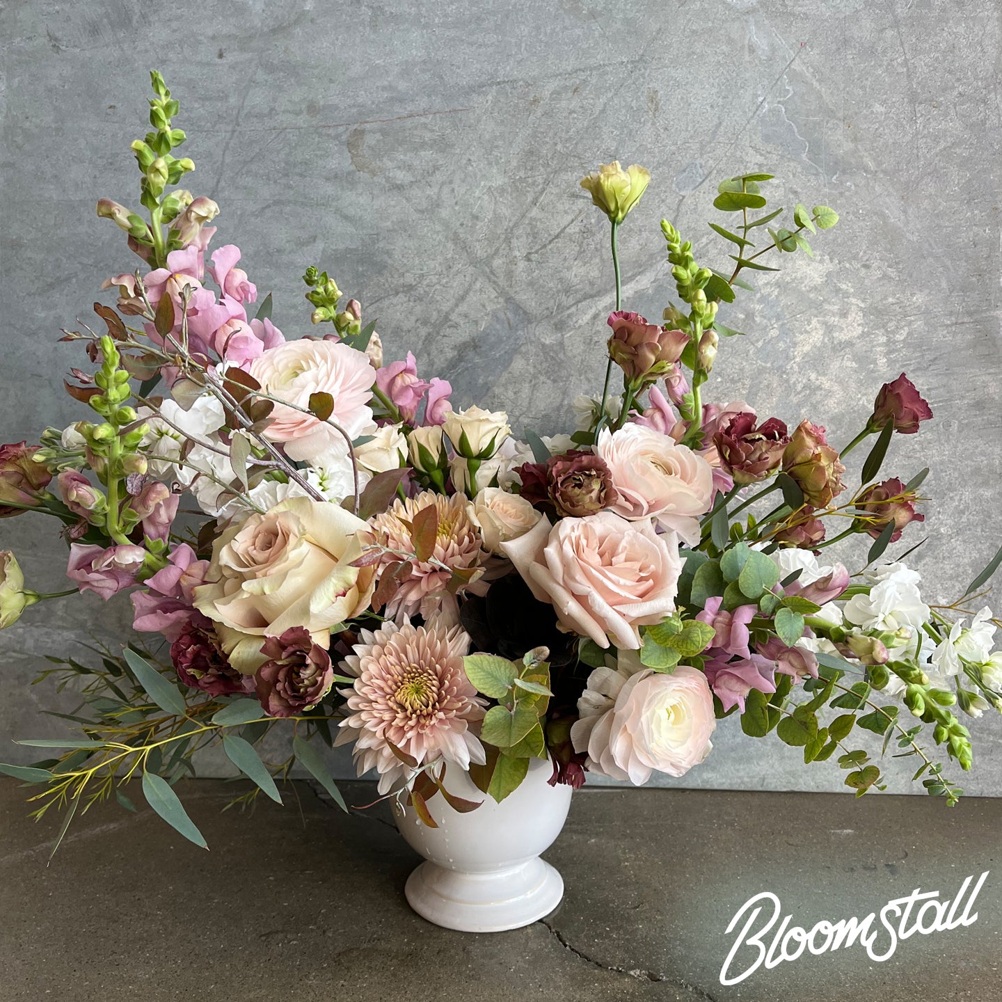 Sympathy Urn for Funeral Flower Arrangement - Seasonal Tribute Memorial Vase ($150-$300) - Perfect for Memorial Services, Graveside Decor & Home Remembrance
