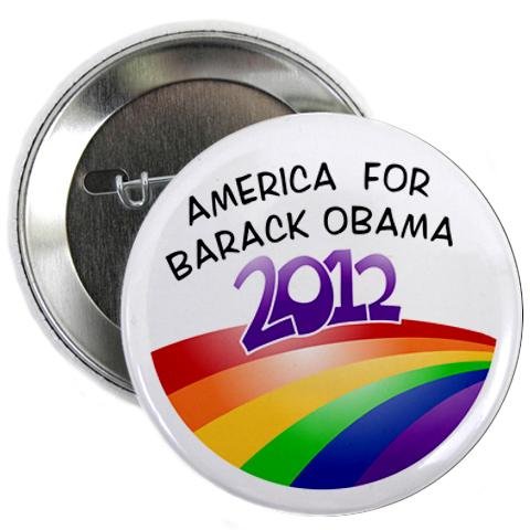 LGBT Rainbow Pride Pinback Button Badge - 2.25 Inch - Support Obama & Same-Sex Marriage - Perfect for Pride Events, Backpacks & Political Campaigns
