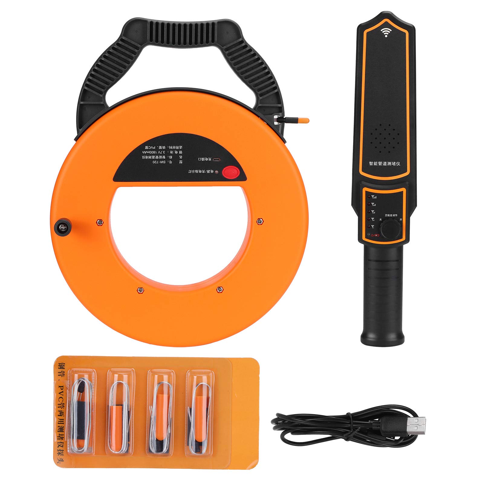 **Wall Pipe Blockage Detector - Adjustable Sensitivity, Scratch & Impact Resistant ABS Pipe Tester for PVC, Steel & Iron Pipes - Ideal for Plumbing & Drainage Inspection**