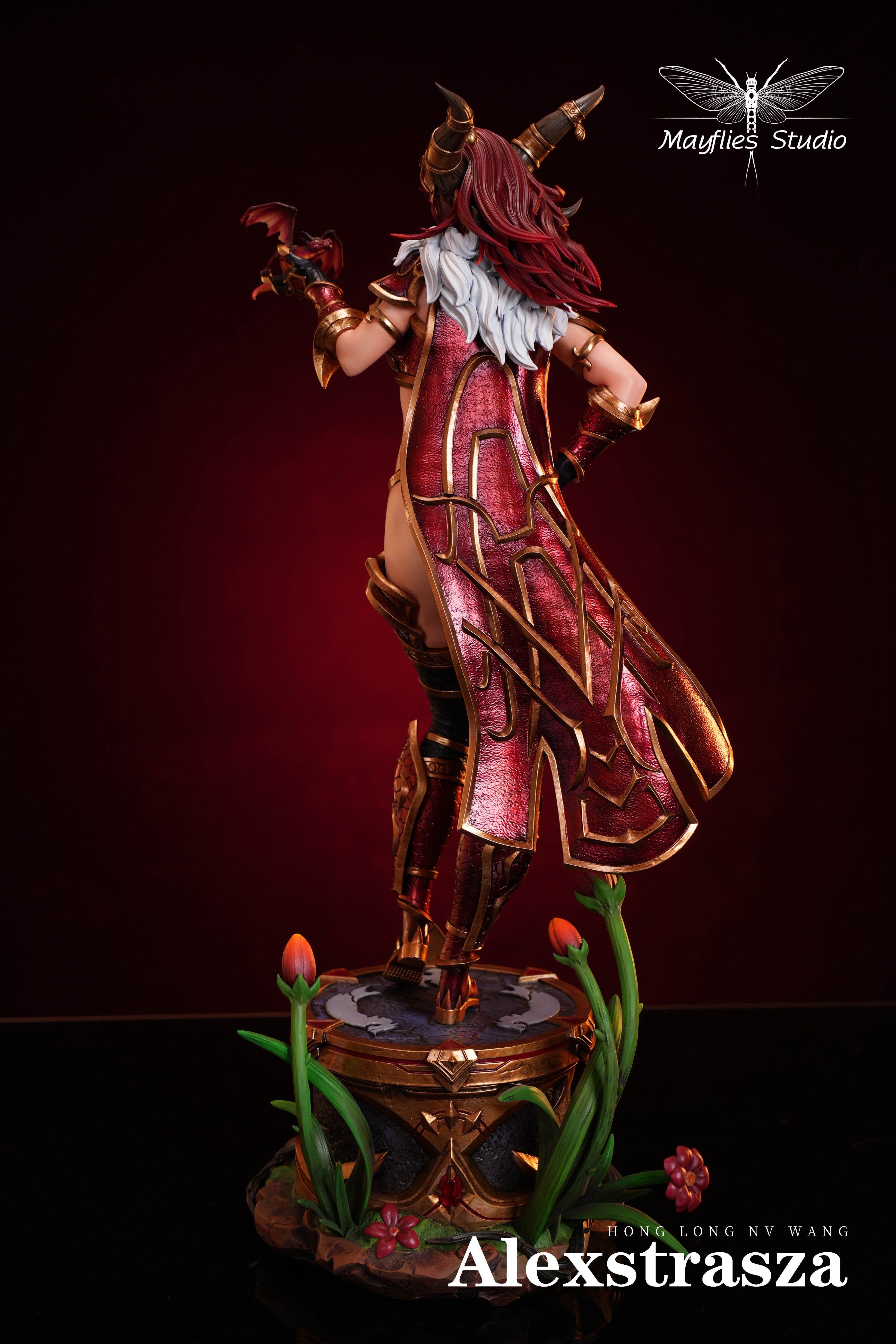 Mayflies Studio World of Warcraft Alexstrasza Statue - Dragon Queen Collectible Figure for WoW Fans | Perfect for Gaming Room Decor & Fantasy Collection Displays