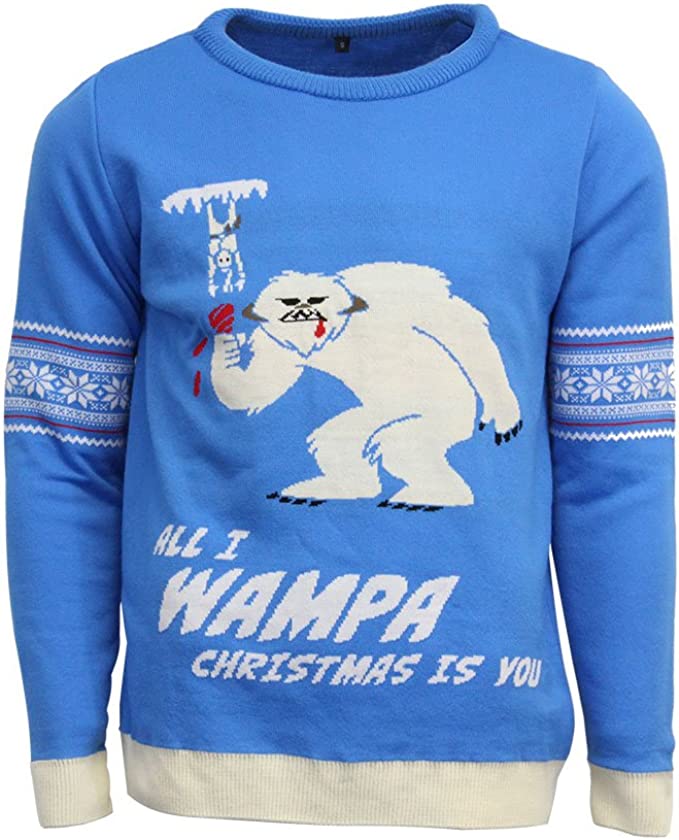 Star Wars Wampa Ugly Christmas Sweater - Small Size | Holiday Party Costume & Gift for Fans | Perfect for Cosplay, Xmas Celebrations & Themed Events