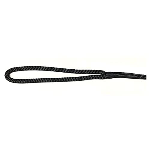 Premium Double Braid Black Boat Dock Line - 3/8
