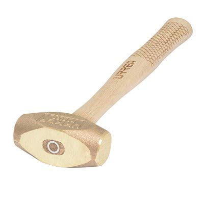 Urrea 4 lb. Non-Sparking Bronze Hammer (4 Pack) - Heavy Duty Safety Tool for Explosive Environments, Oil Refineries & Hazardous Work Areas