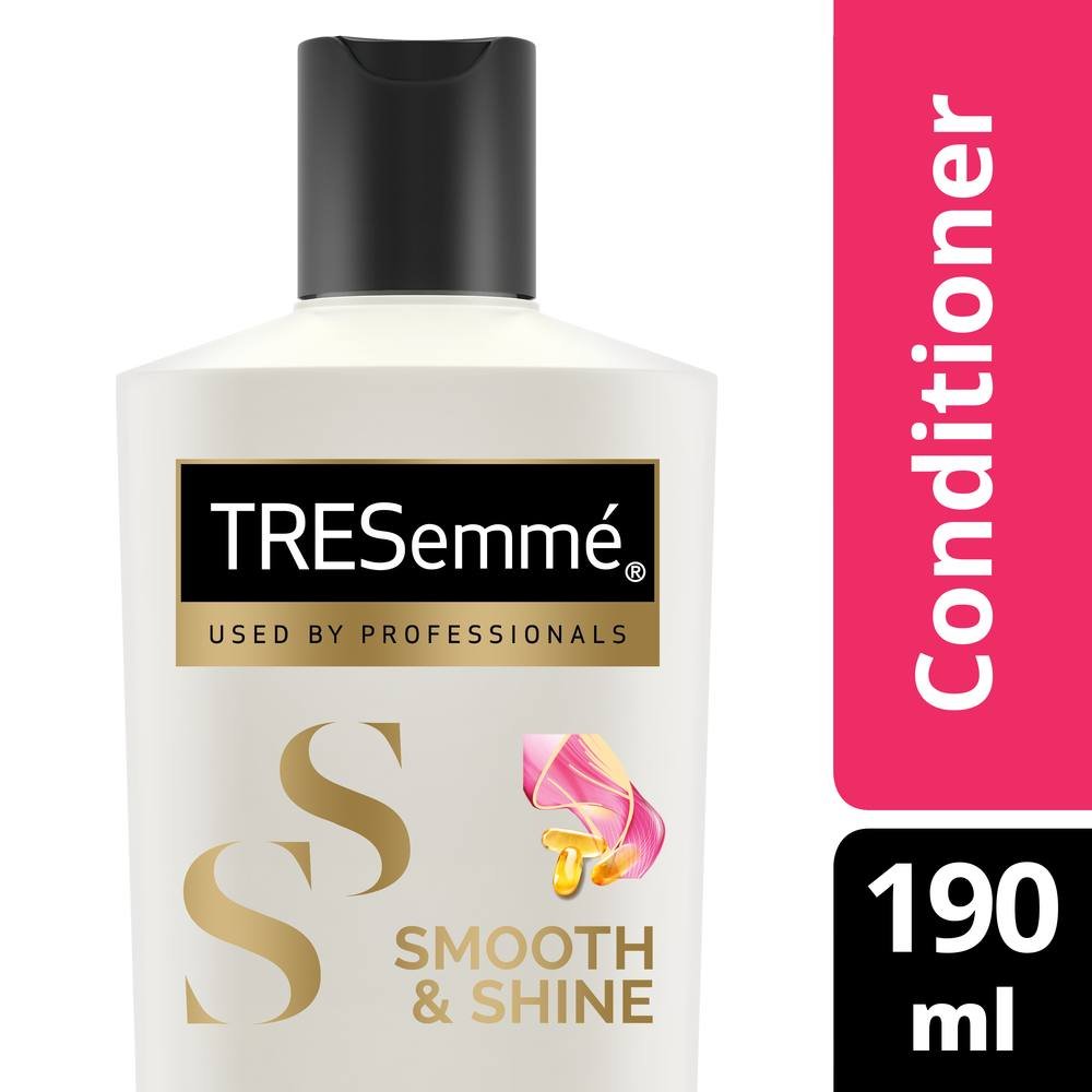 TRESemmé Smooth & Shine Conditioner 190ml + Pears Oil Clear & Glow Shower Gel 250ml - Hair & Body Care Combo for Silky Hair & Radiant Skin - Perfect for Daily Shower Routine & Salon-Quality Results at Home