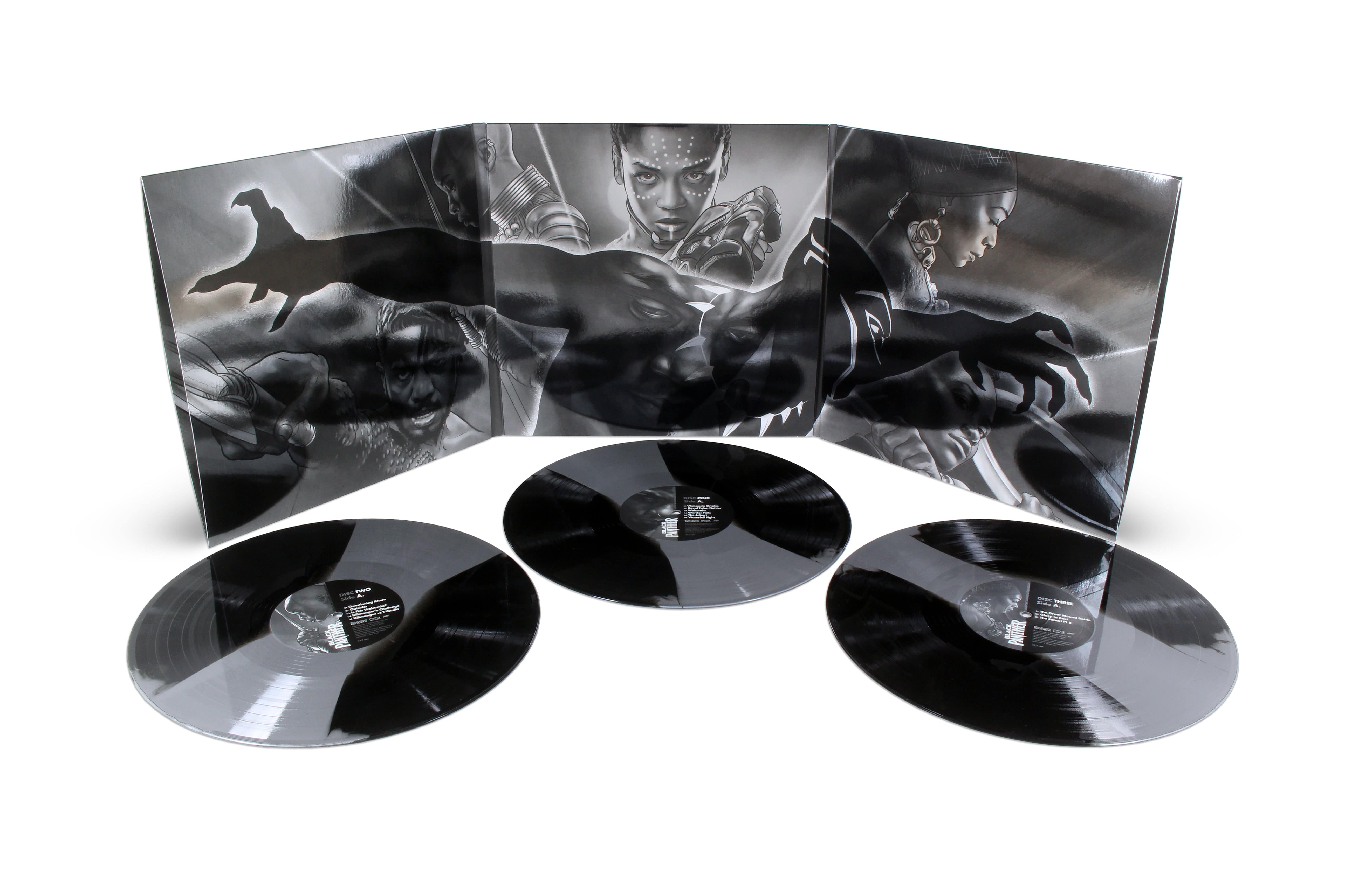 Marvel's Black Panther Original Motion Picture Soundtrack 3XLP – Limited Edition Vinyl Record for Movie Fans & Collectors – Perfect for Home Listening & Gifting
