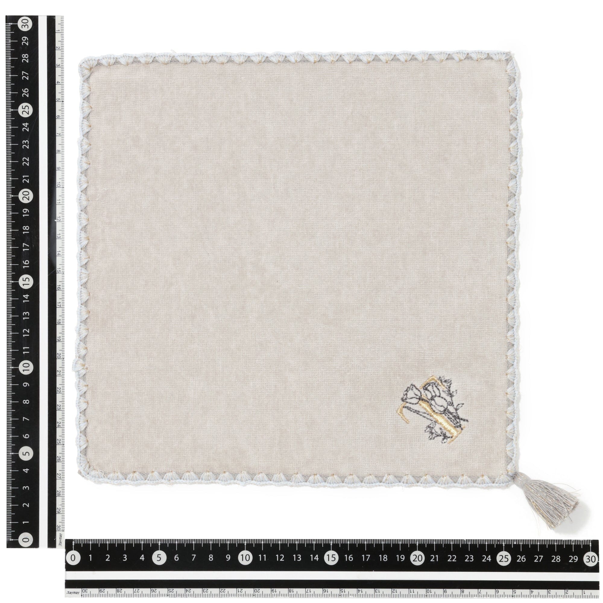 Initial Handkerchief Towel Flower T-Shirt - Light Gray - Casual Wear, Street Style & Everyday Outfits