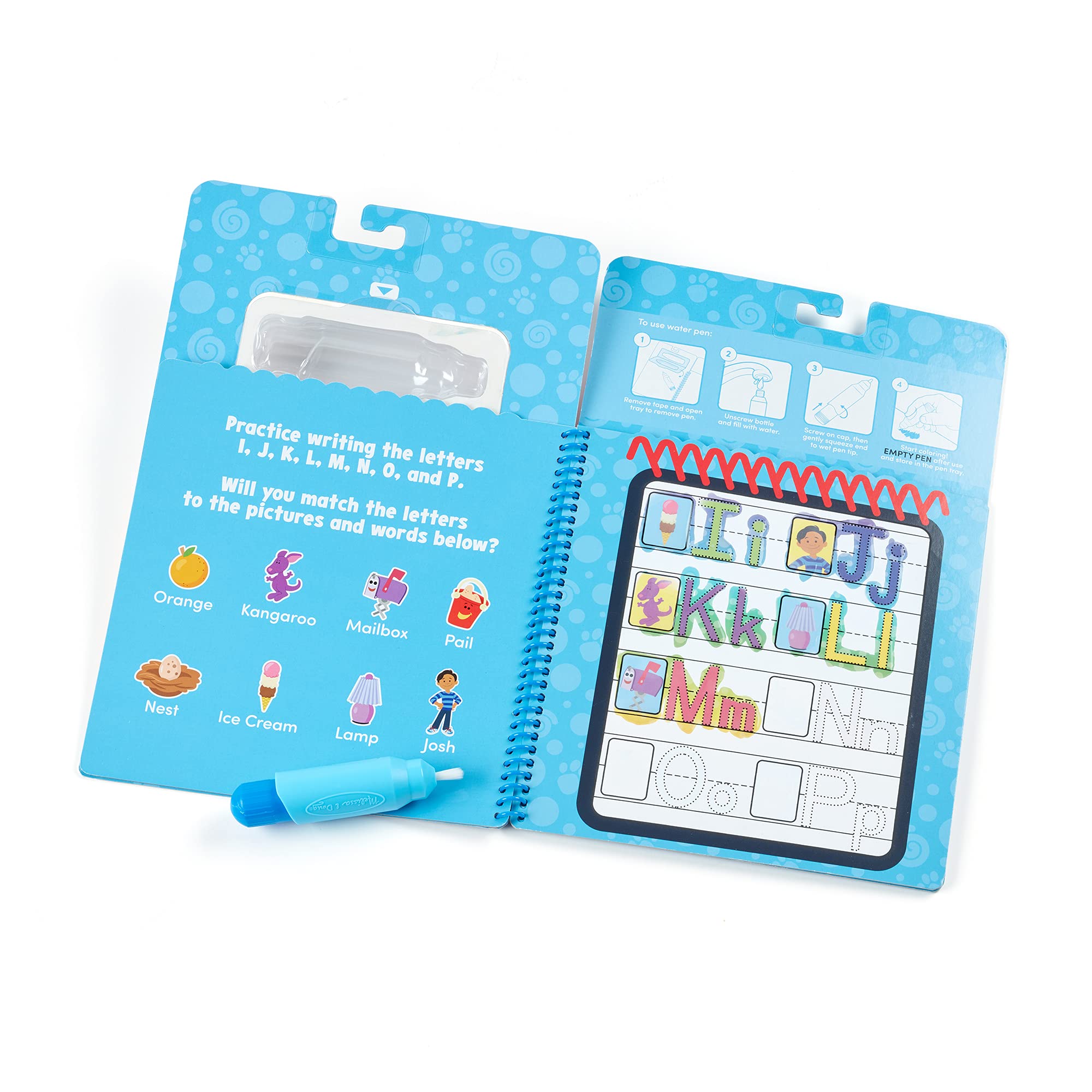 Melissa & Doug Blues Clues & You! Water Wow! Alphabet Water Reveal Travel Activity Pad - Reusable Learning & Fun for Kids On-the-Go