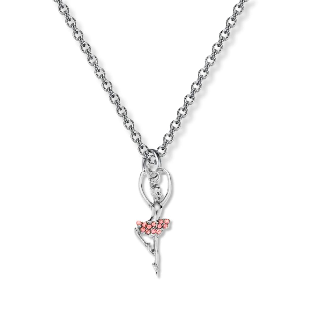 Sportybella Girls Dance Necklace - Elegant Ballet Charm Pendant - Perfect Gift for Ballerinas, Dancers & Dance Recitals - Ideal for Performances, Rehearsals & Special Occasions
