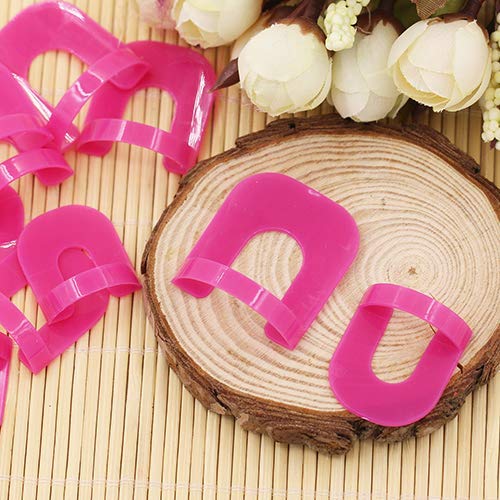 NESA® 26 Pcs Nail Polish Tips Cover Edge Anti-Flooding Plastic Template Clip Manicure Tools Set - Professional Nail Art Accessories for Salon & Home Use
