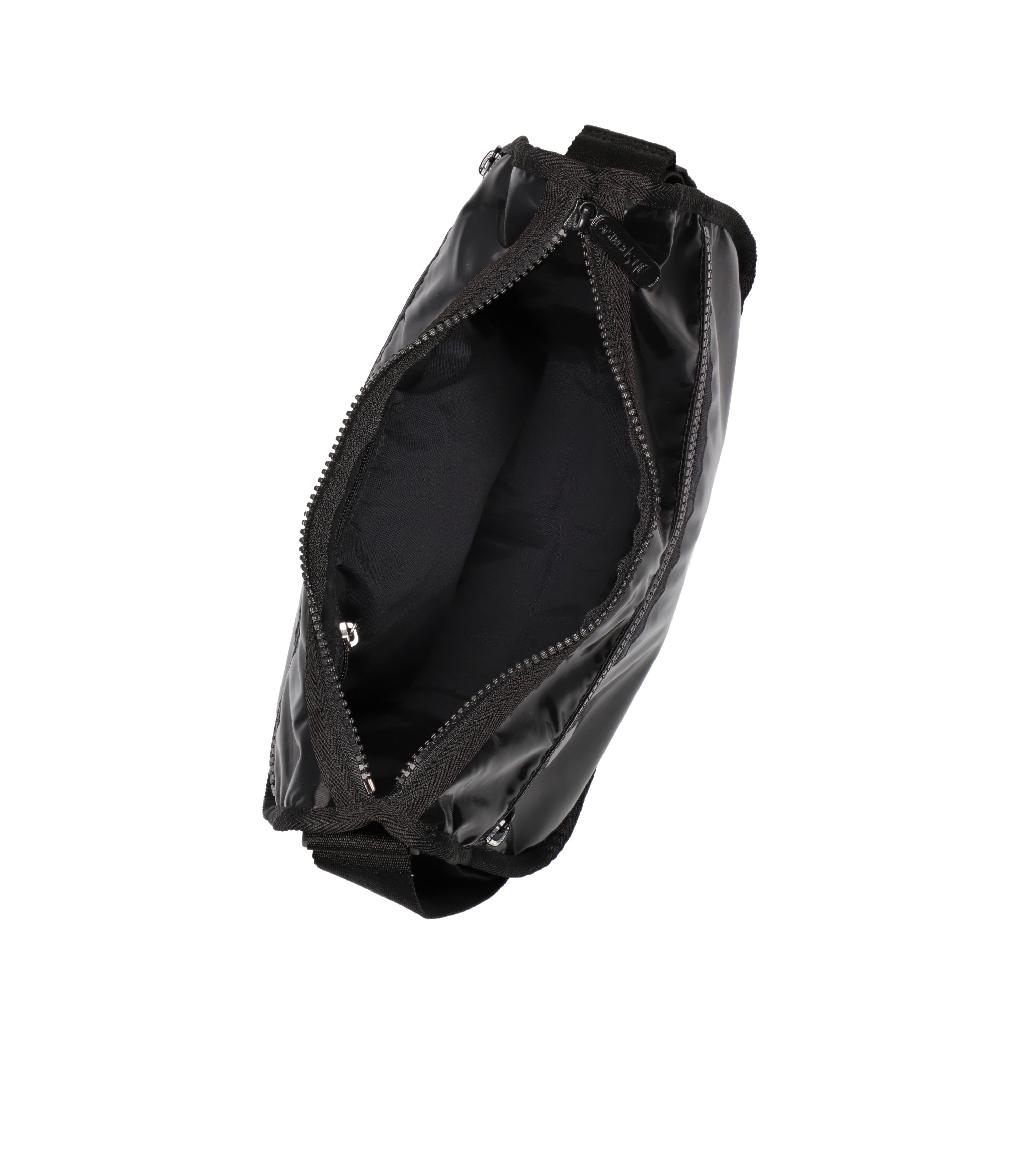 Classic Hobo Black Shine Patent Leather Shoulder Bag 7520 M135 - Stylish & Durable for Work, Travel & Everyday Use