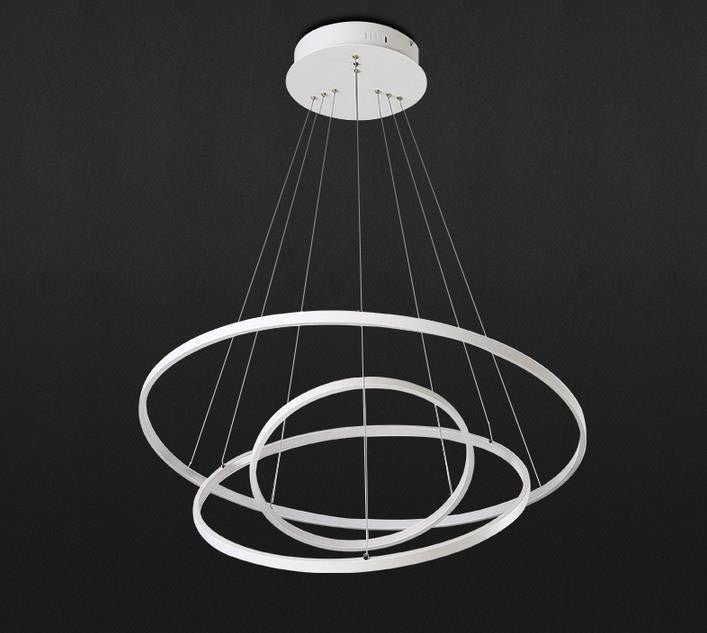 Elegant Infinity Chandelier - Modern Crystal Ceiling Light Fixture for Dining Room, Living Room & Bedroom Decor | Perfect for Home, Wedding & Luxury Interior Design
