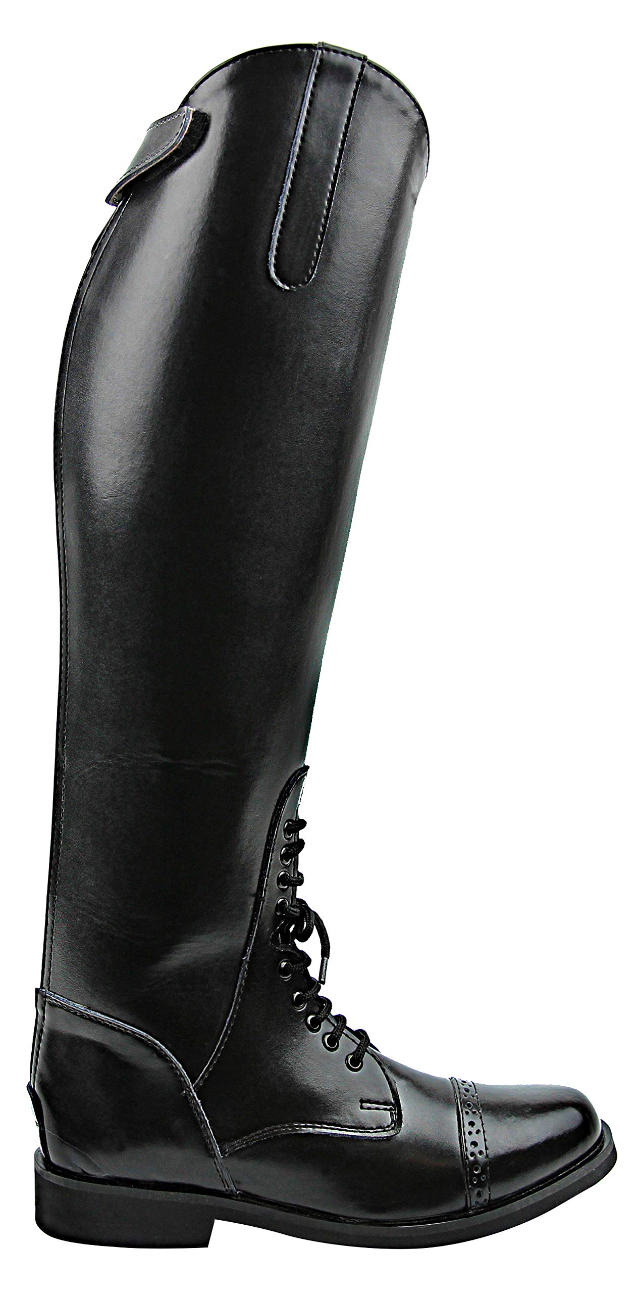 Victory Leather English Field Boots for Women - Equestrian Horseback Riding Boots in Black - Perfect for Riding Lessons, Competitions & Outdoor Equestrian Activities