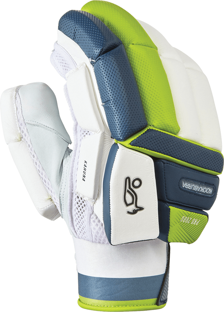 Kookaburra Ghost Pro 2000 Cricket Batting Gloves - Right Hand (RH) - Premium Leather Protection for Cricket Players - Perfect for Practice & Match Play