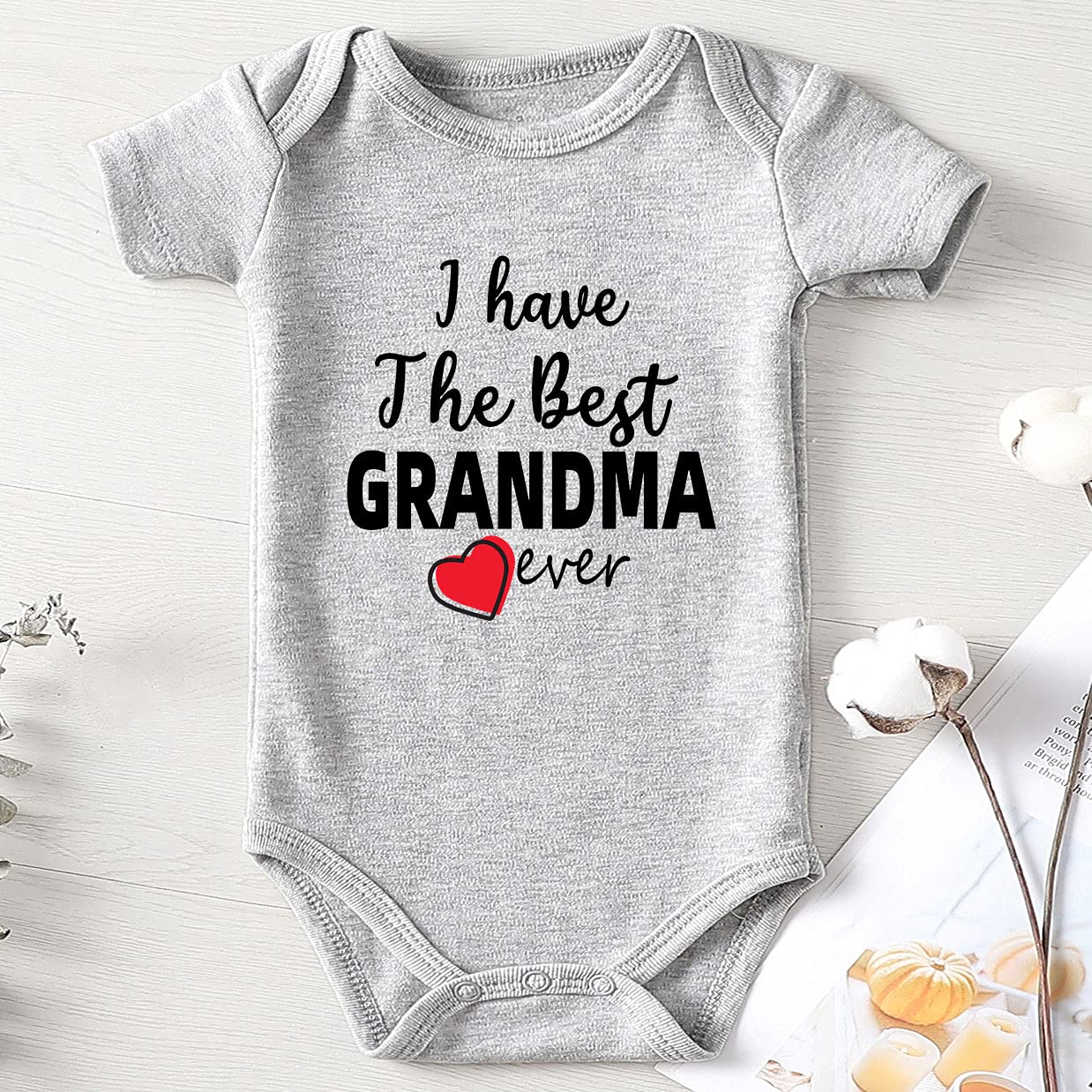 SHLRZY Baby Bodysuits for Boys & Girls - Cute Grandpa Design