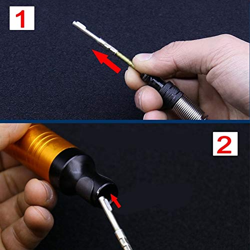 Flexible Shaft 6.5mm Handpiece for Electric Drill - Mini Grinder Accessory with Separate Chuck (Gold) - Perfect for Jewelry Making, DIY Crafts & Small Precision Drilling