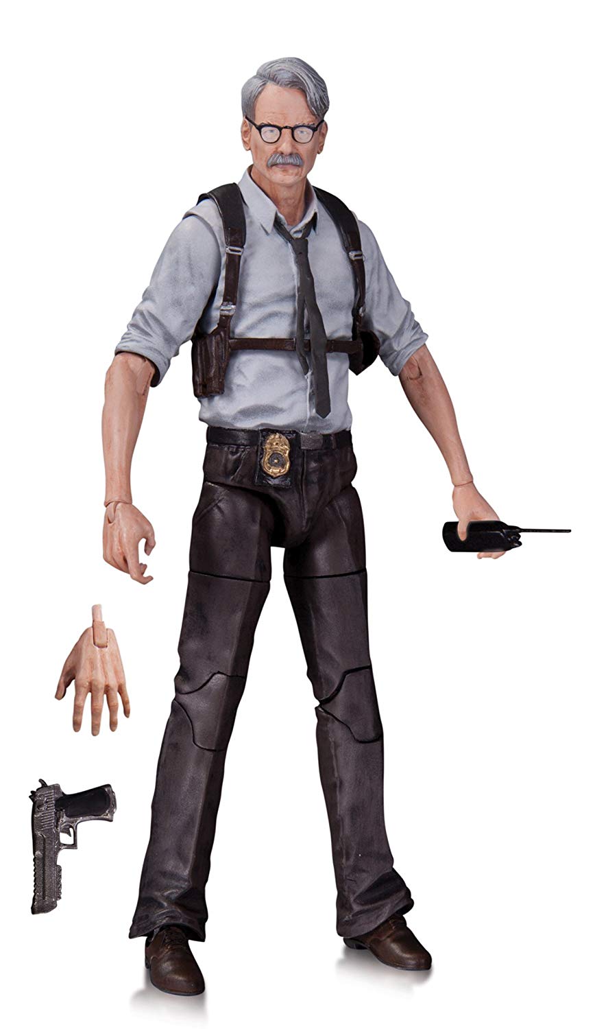 DC Collectibles Batman Arkham Knight Commissioner Gordon Action Figure 6-Inch Scale - Premium Collectible Toy for Display & Gaming Scenes