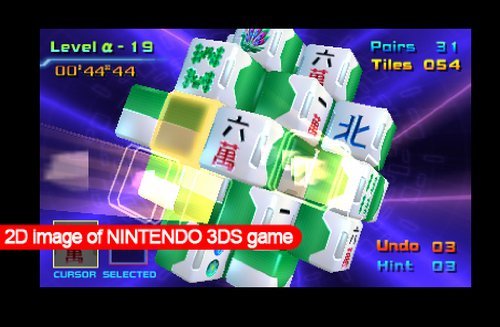 Renewed Mahjong CUB3D Game for Nintendo 3DS - Classic Tile Puzzle Game for Home Entertainment & Travel