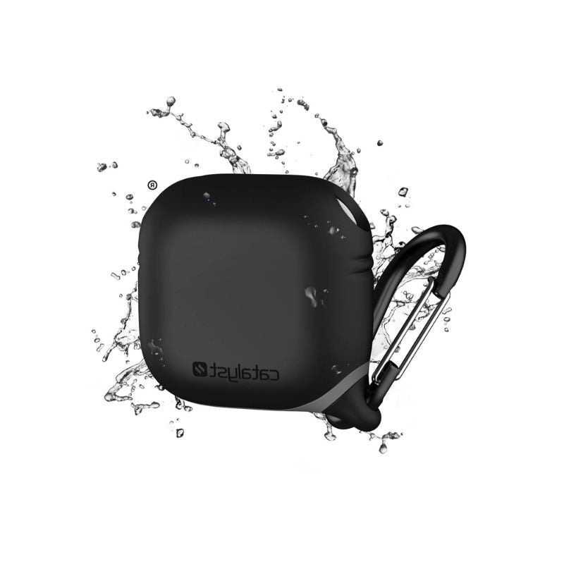 Case Catalyst WP - Waterproof Protective Case for AirPods 4 (Black) | Shockproof & Dustproof Cover for Gym, Running, Travel & Outdoor Activities