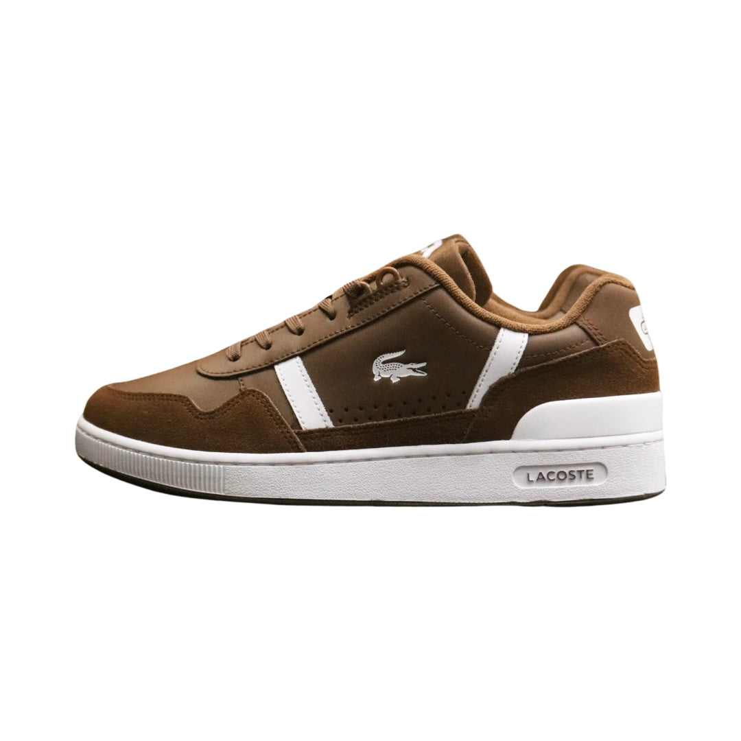 Lacoste T Clip 223 Sunglasses - Dark Brown & Off White Aviator Style for Men & Women | Perfect for Driving, Beach, and Outdoor Activities