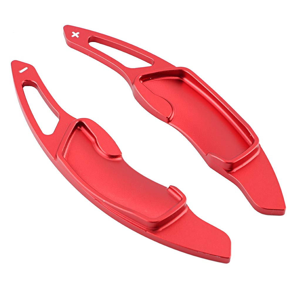High Precision CNC Aluminum Alloy Steering Wheel Paddles - 2pc Rustproof Red Shifters for Easy Installation | Car Accessories & Automotive Interior Upgrade | Perfect for Racing, Performance Driving & Car Enthusiasts