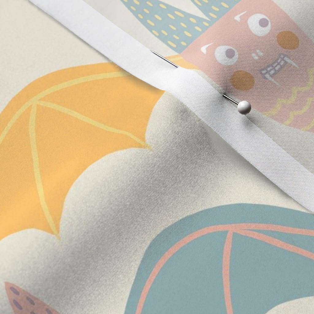 Pastel Bats Halloween Printed Satin Fabric - Fat Quarter for Sewing, Apparel, Lining, Fashion, Blankets & Home Decor | Perfect for DIY Costumes, Quilting & Seasonal Crafts