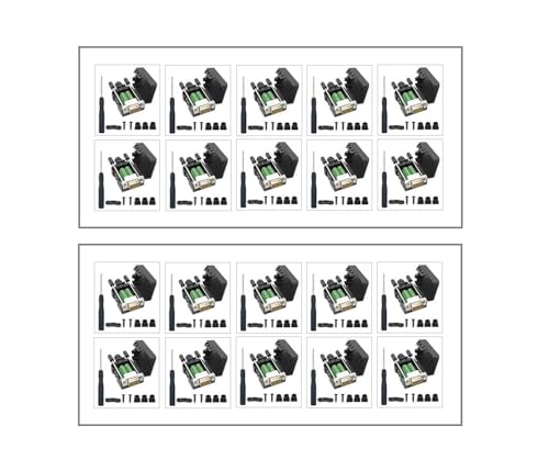 20PCS DB9 Male Breakout Connector - Solderless RS232 D-SUB 9 Pin Serial Port Terminal Adapter for Industrial Automation, CNC Machines & Data Communication Equipment