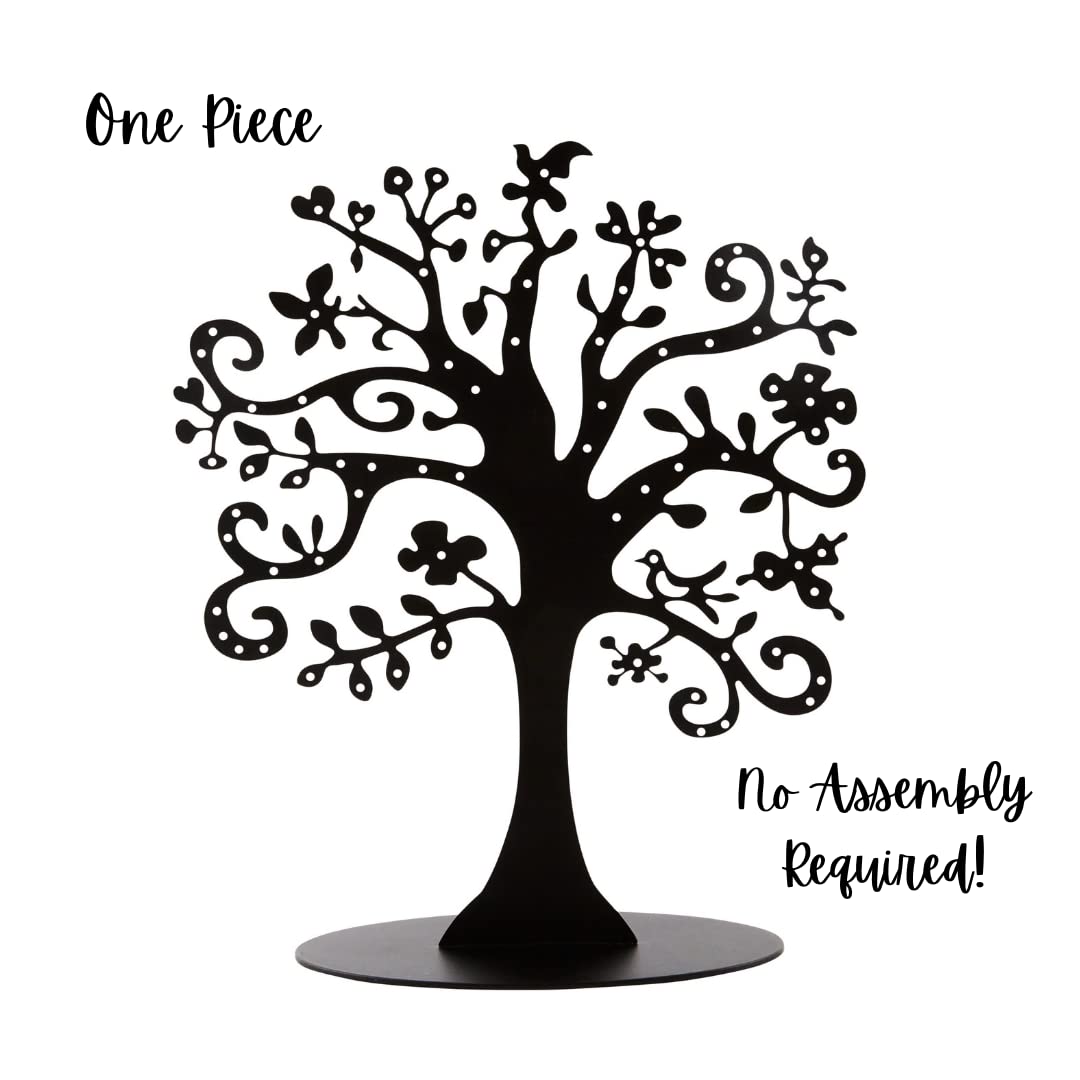 SoCal Jewelry Tree Organizer - Elegant Jewelry Stand for Earrings, Necklaces & Bracelets | Perfect for Bedroom, Bathroom & Travel Jewelry Display & Storage