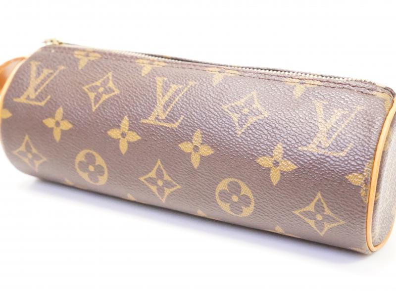 Authentic Pre-Owned Louis Vuitton Monogram Trousse Ronde Pen Case & Cosmetic Pouch Bag M47630 210978 - Luxury Organizer for Makeup, Stationery & Travel Essentials