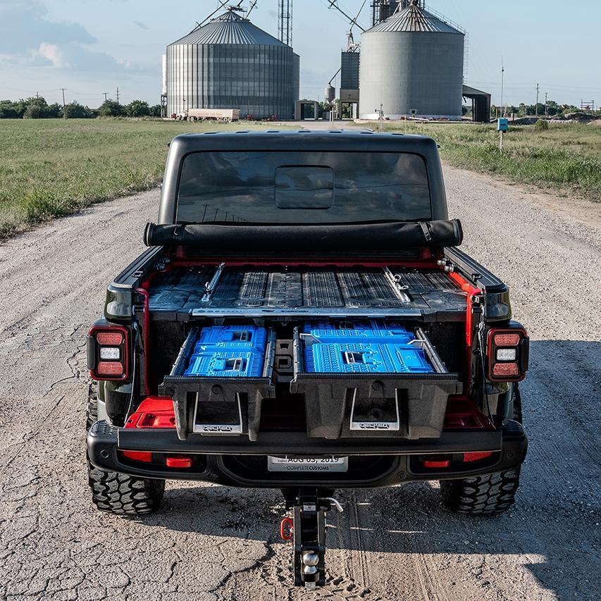 2023 Jeep Gladiator Truck Bed Storage System - Heavy Duty Organizer for Camping Gear & Tools | Perfect for Off-Road Adventures & Work Site Organization