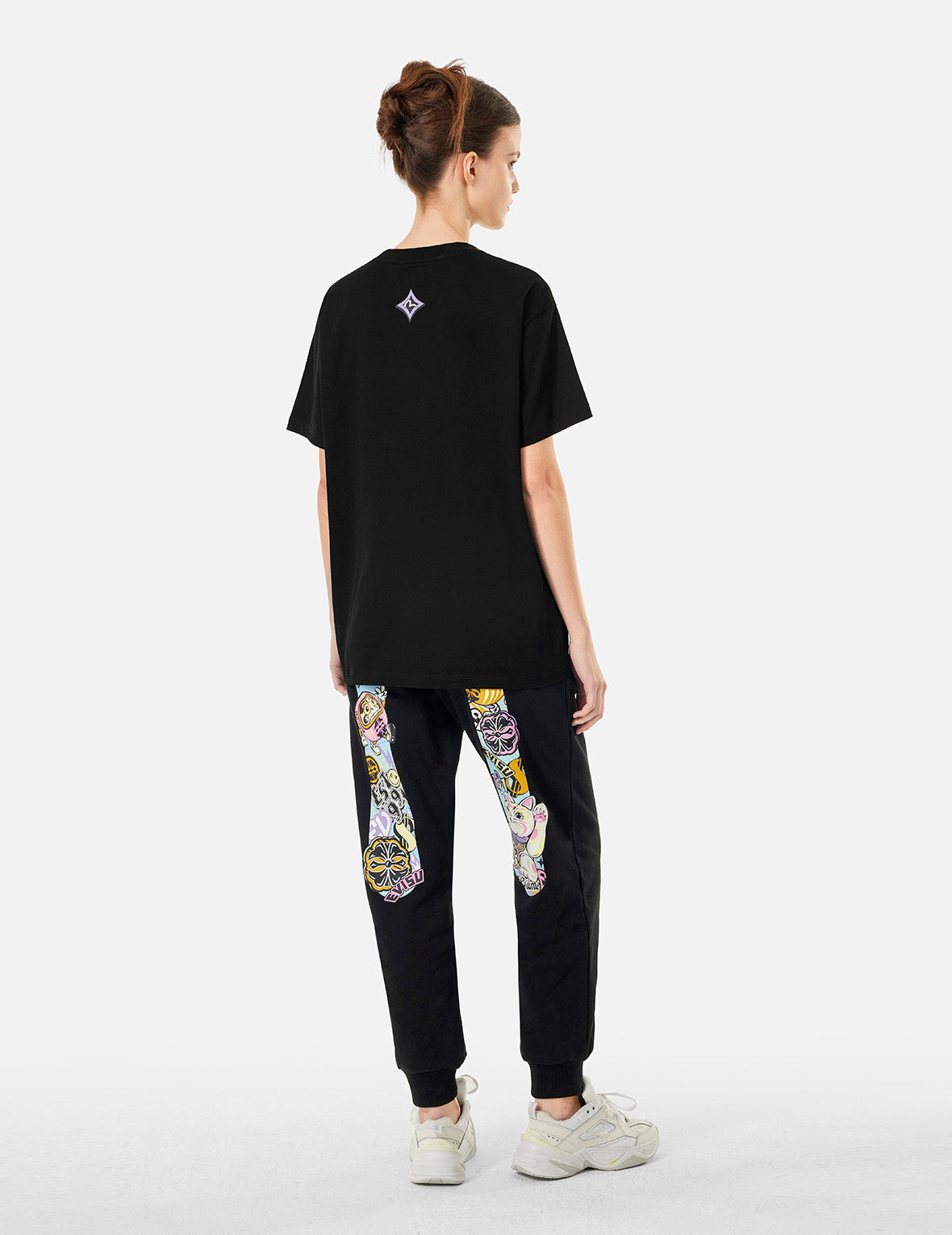 Trendy Multi-Print Boyfriend T-Shirt for Women - Soft Cotton Oversized Tee - Casual Streetwear & Loungewear - Perfect for Everyday Wear, Dates, and Relaxing at Home