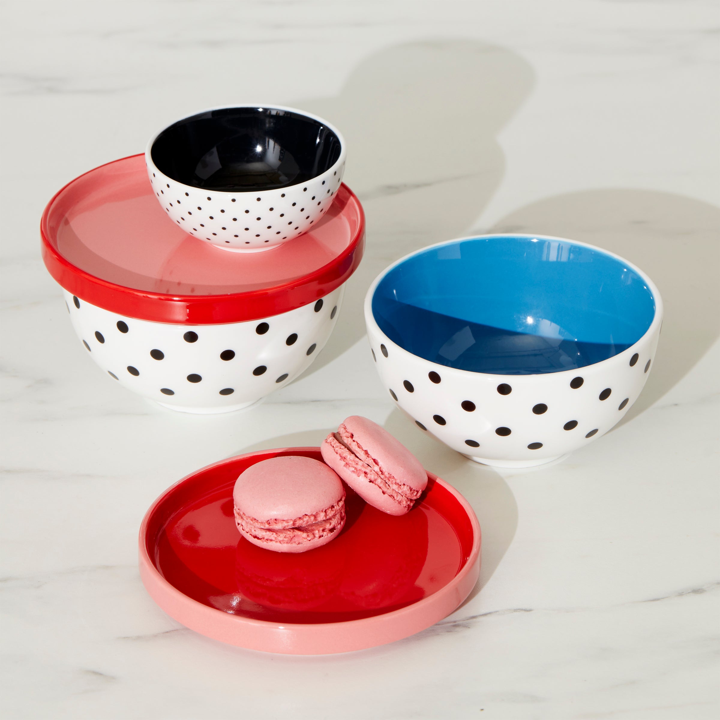 On The Spot 8-Piece Mini Nesting Bowls Set - Stackable Space-Saving Kitchen Storage for Baking, Meal Prep & Snacks - Perfect for Small Spaces & Organized Pantries