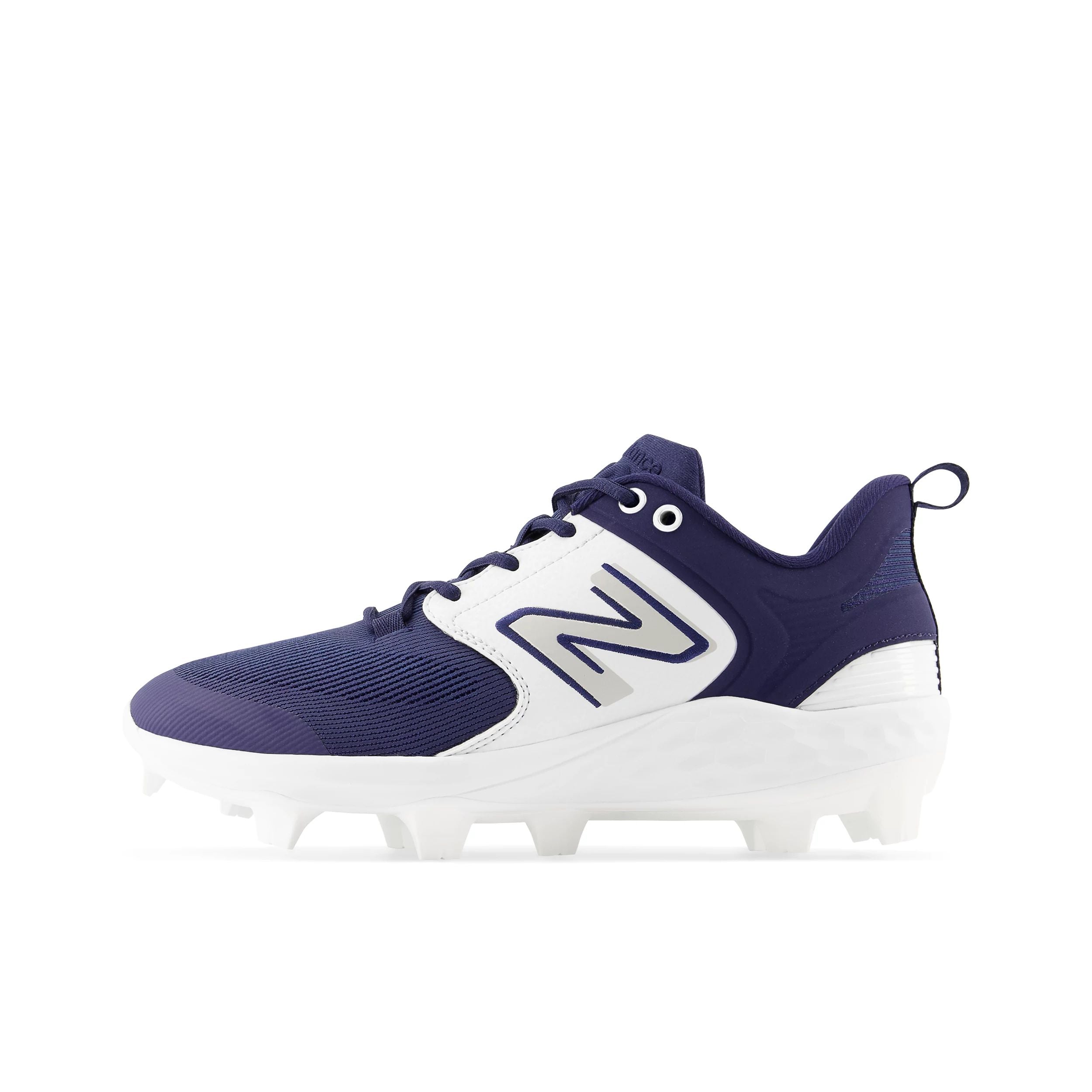 New Balance Fresh Foam 3000v6 Men's Baseball Cleats - Navy/White Low TPU for Traction & Comfort - Perfect for Baseball, Softball & Training on Grass or Turf Fields