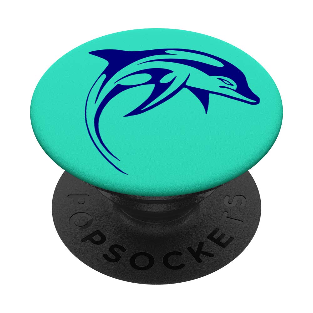 Dolphin PopSockets PopGrip: Swappable Phone Grip & Stand for iPhone, Samsung, Tablets - Perfect for Gaming, Selfies, and Hands-Free Viewing
