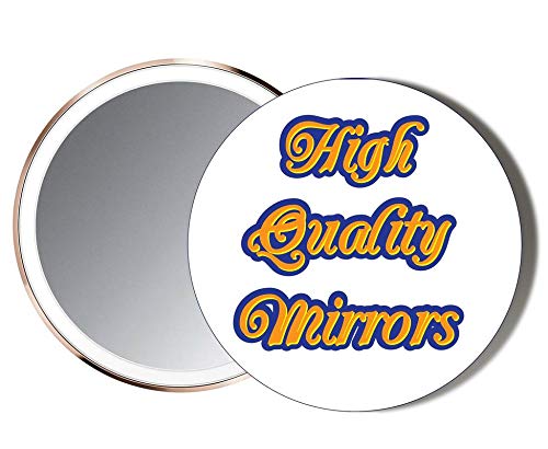 Prince Charles Face on Union Jack Handheld Makeup Mirror - 58mm Compact Travel Mirror for Vanity, Purse & Makeup Touch-Ups