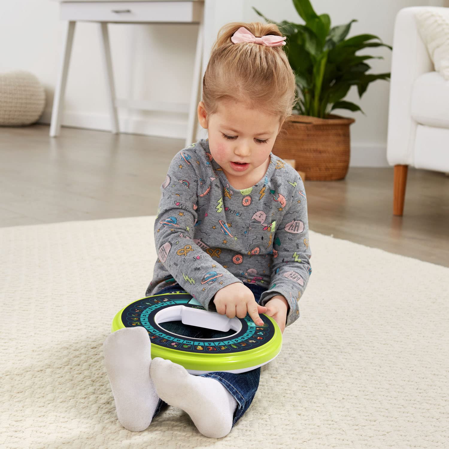 LeapFrog Spinning Lights Letter Ring - Interactive Alphabet Learning Toy for Toddlers | Educational ABC Game for Preschool Kids | Perfect for Home & Classroom Learning Activities