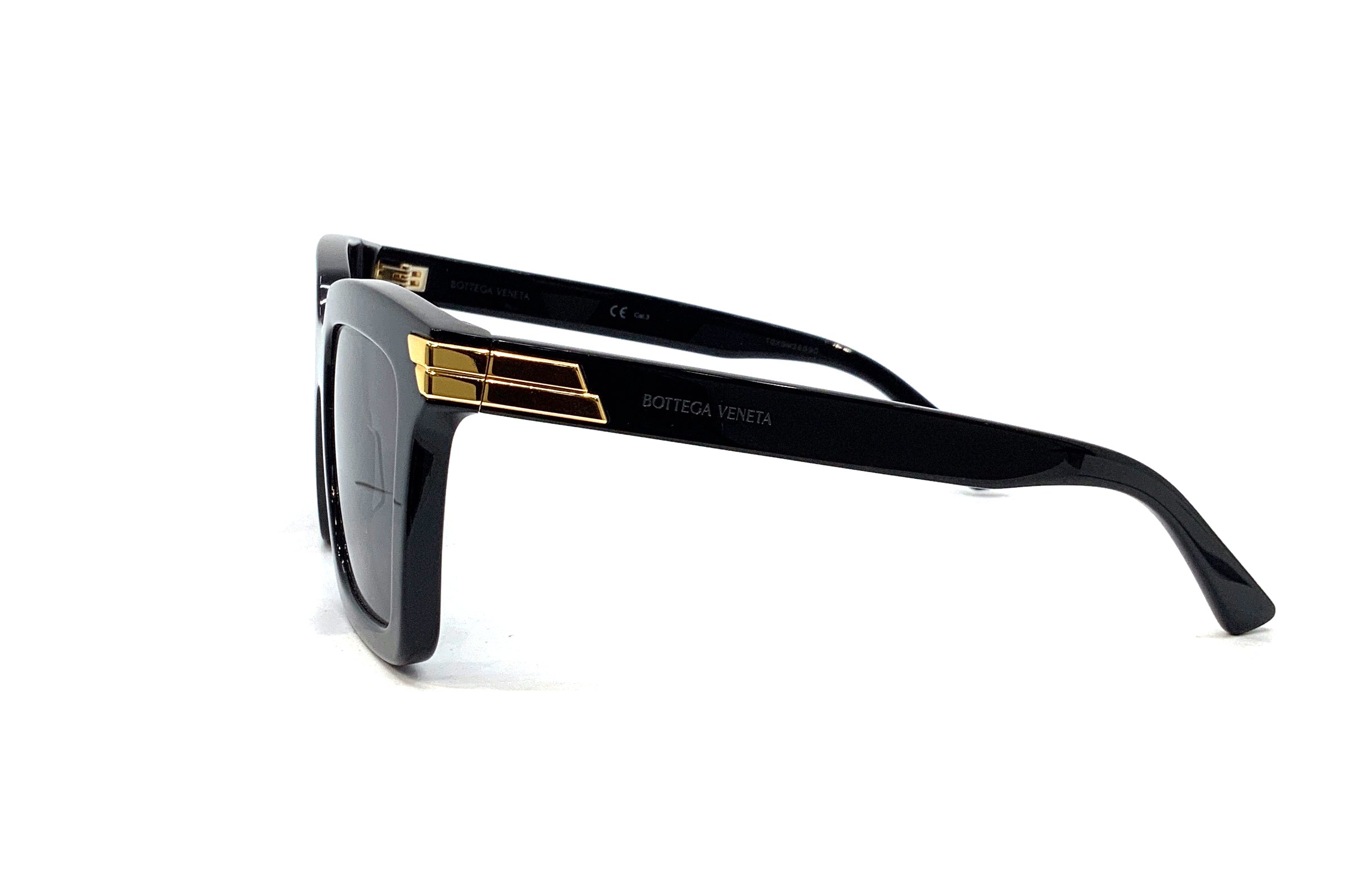Bottega Veneta BV1005S (001) Sunglasses - Luxury Polarized UV Protection for Men & Women - Perfect for Driving, Travel & Outdoor Activities