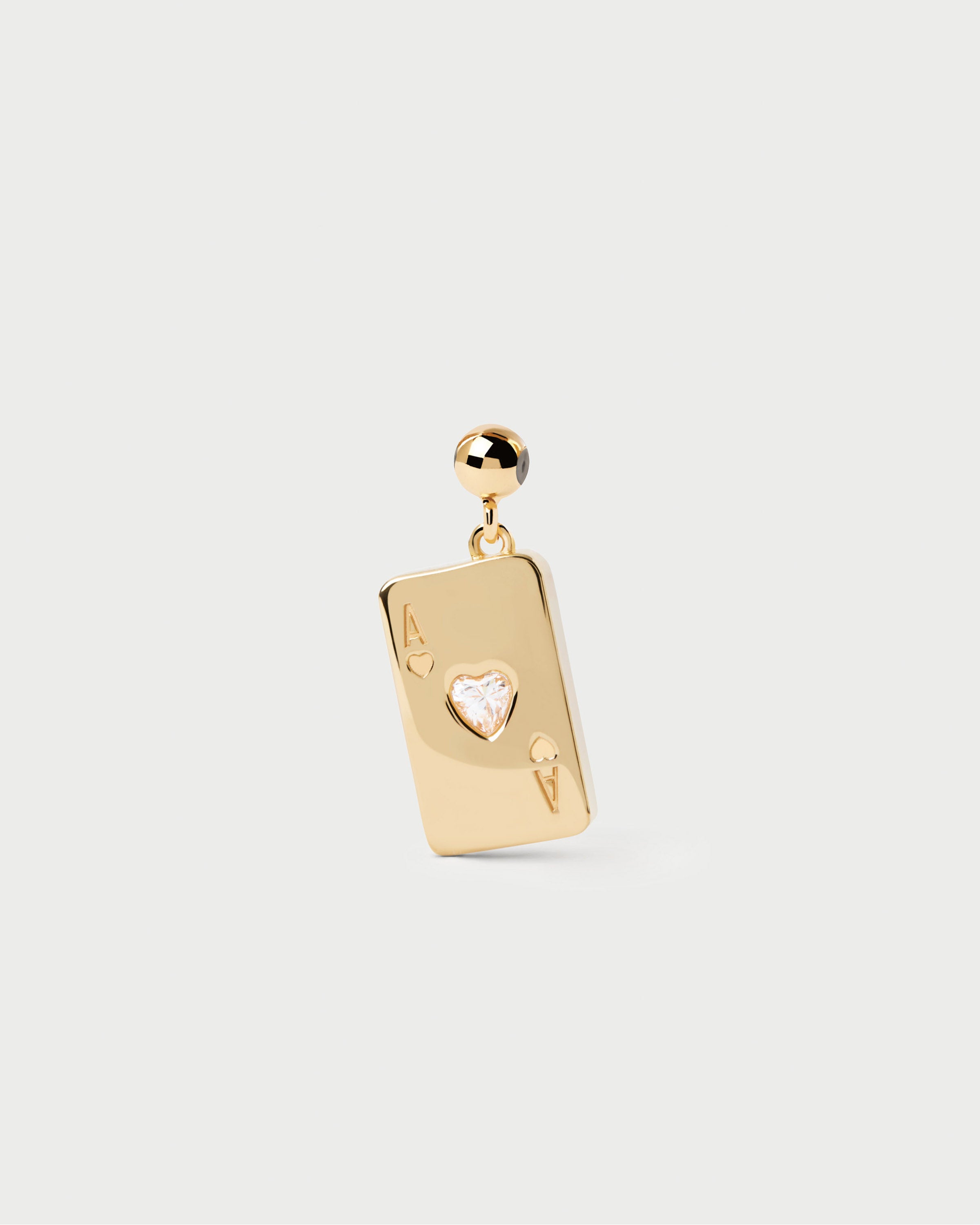 Ace of Hearts Charm Necklace - Elegant Poker Card Pendant for Women & Men - Perfect for Casino Night, Poker Party & Valentine's Day Gifts